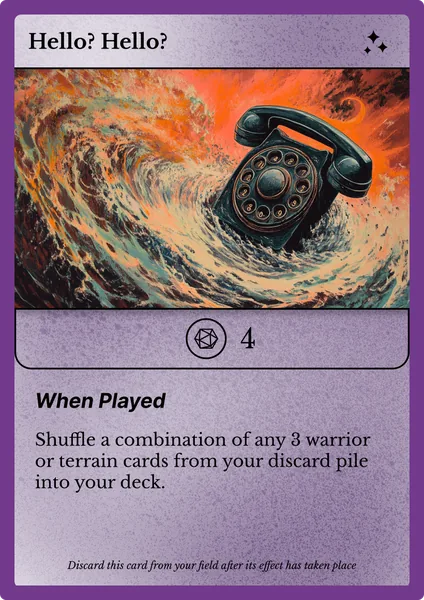 Hello? Hello?